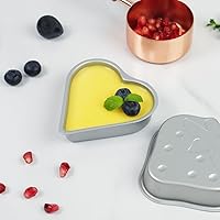 Vista 5 de Cabilock Molde para tartas en forma de fresa, bandeja para hornear antiadherente para hacer postres de pudín de gelatina
