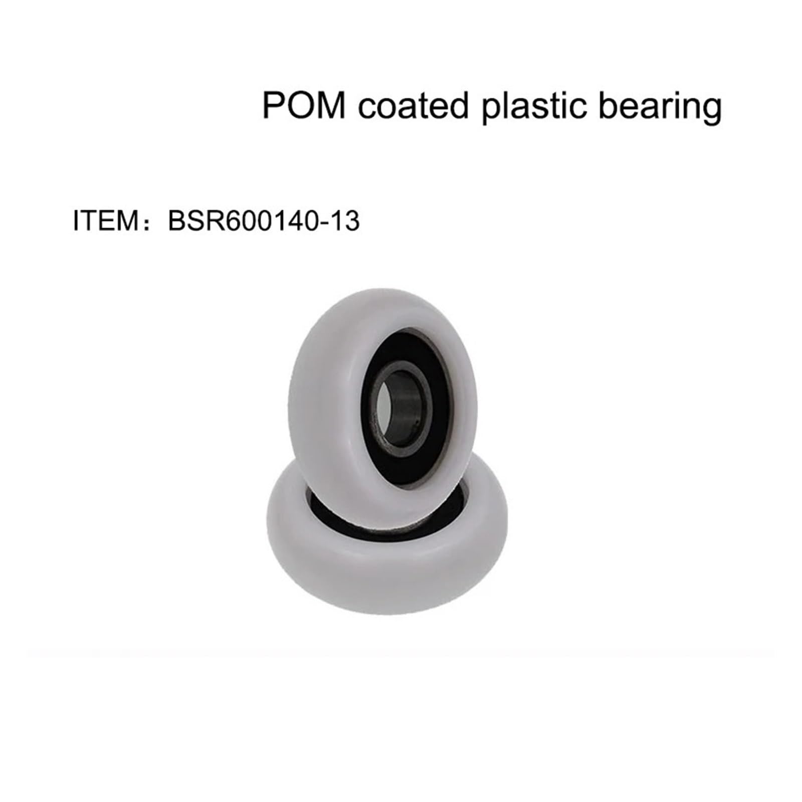 Roulement à billes à revêtement plastique Arc BSR600140-13, guide mécanique, roue en plastique, roue en nylon, 1 pièce