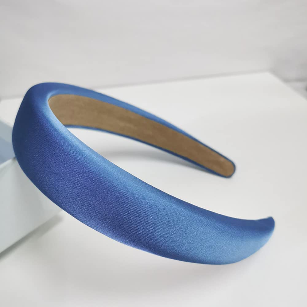 Cerchietto In Raso Retrò A Tesa Larga - Fascia Per Capelli Unisex Tinta Unita, Accessorio Moda Per Donne E Ragazze, Ideale Per Appuntamenti, Viaggi E Yoga (Bianco) - 3