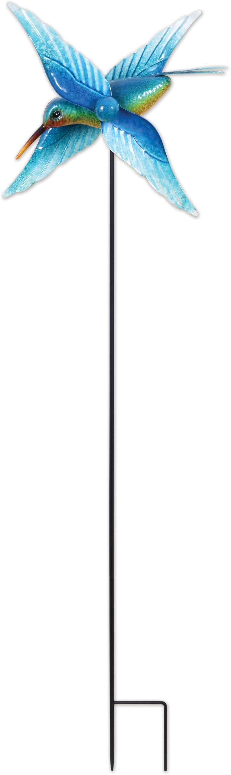 Sunset Vista Designs Blue Crab Bouncy Decor - 18 Inch Glass & Metal Hanging Ornament