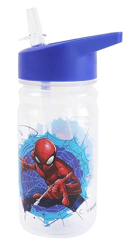 FUN HOUSE | Set Complet Boite Repas Spiderman Pour Enfant | 1 Verre + 2 Assiettes + Couverts + Gourde et Boite Goûter | Licence Officielle |Réutilisable et Micro-ondable |Marque Française |Idée Cadeau – vue 9