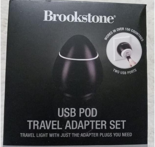 Brookstone® 6Piece USB Pod International Travel Adapters