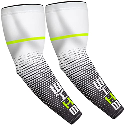 beister アームカバー UVカット圧縮アームウォーマー メンズ レディース 腕カバー 日焼け防止 紫外線対策 滑り止め 通気性 吸汗速乾 スポーツ用 ランニング サイクリング ゲーミング バスケットボール バレーボール 屋外活動向け