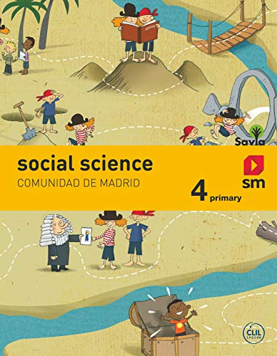 Portada de Social science. 4 Primary. Savia. Madrid