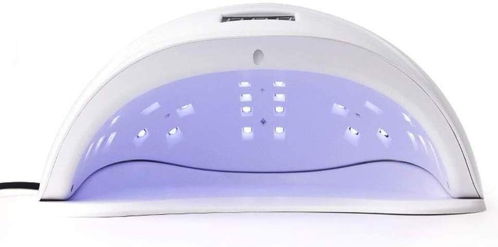 White Nail Light，LED Nail Lamp Portable 52W Nail Dryer with 24 Beads Nail Polish Curing Lamp Nail Dryer for All Gels