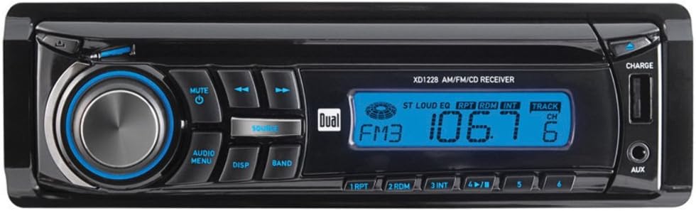 DUAL XD1228 Single-DIN In-Dash CD Receiver
