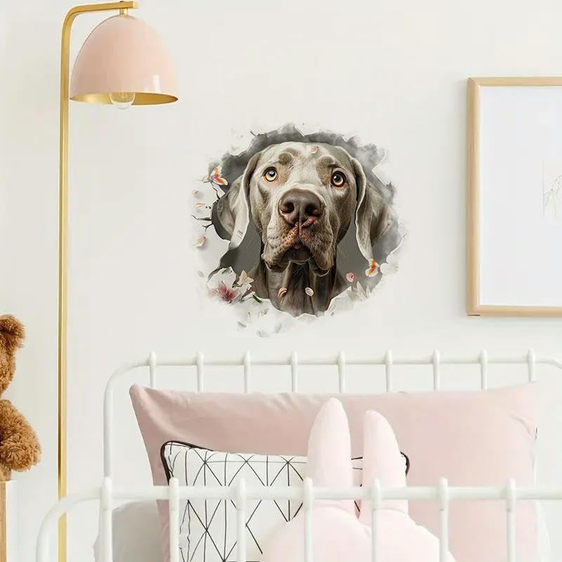 Autocollants toilettes chiens imperméables usage intérieur extérieur