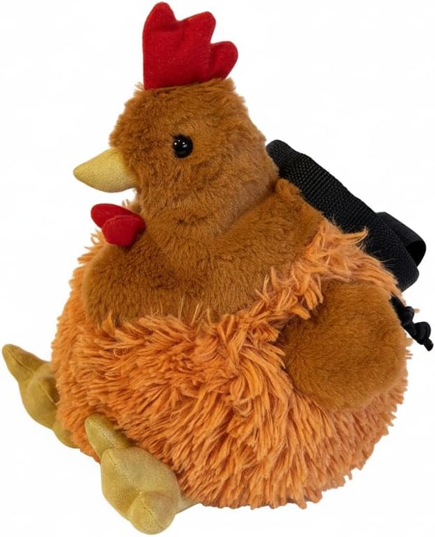 Rooster Chicken Rock Chalk Bag, Funny Outdoor Rock Climbing Powder Bag with Adjustable Waist Belt, Drawstring Closure Bouldering Chalk Pouch for Climbers