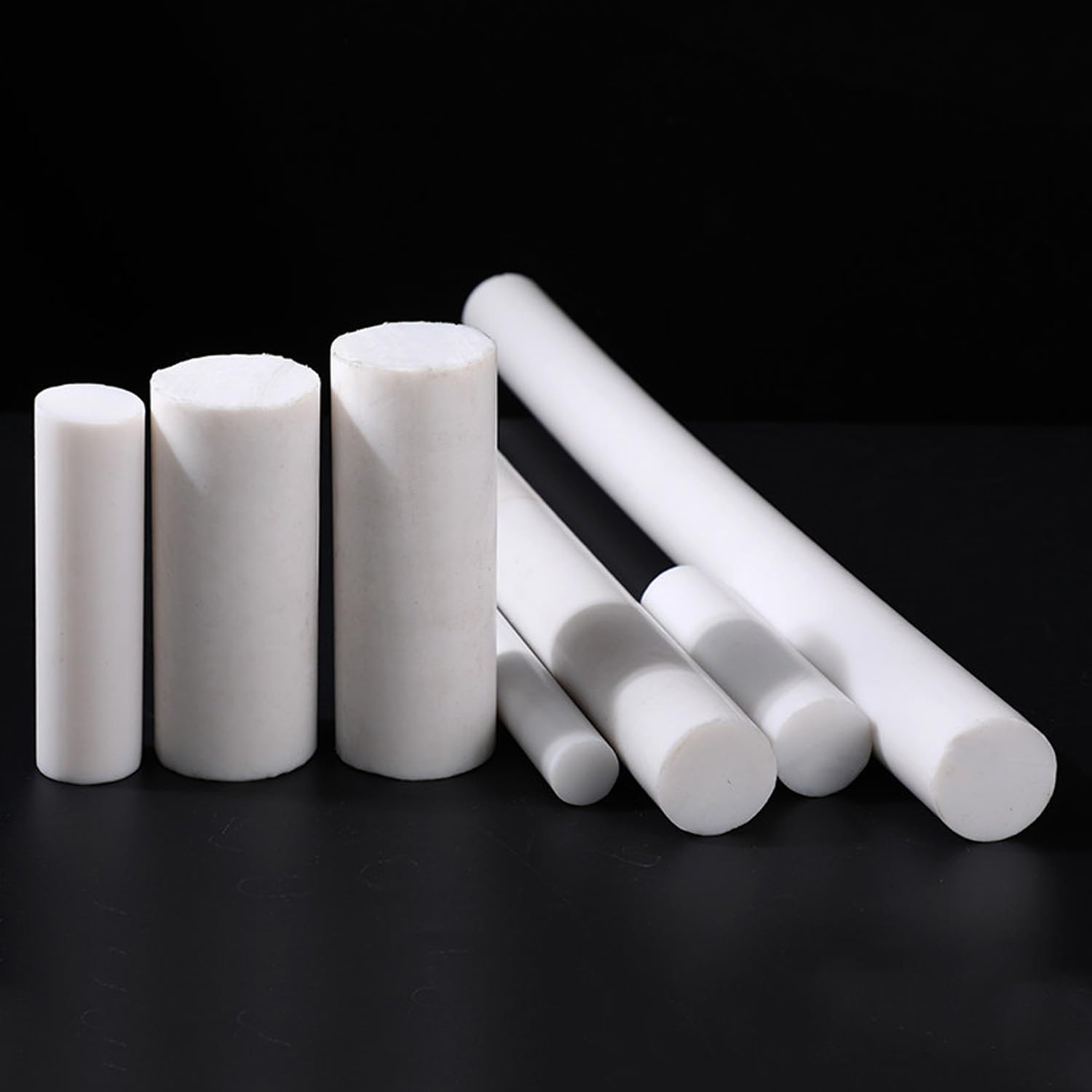 Barra PTFE Teflon Diámetro 65mm | Barra PTFE Teflon,Deslizamiento Fiable,Durabilidad y Propiedades Estables,Aislamiento Eléctrico Fiable,Bricolaje