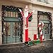 LookOurWay Air Dancers Inflatable Tube Man Attachment - 10 Feet Tall Wacky Waving Inflatable Dancing Tube Guy (Blower Not Included) - Christmas Theme - Santa Claus