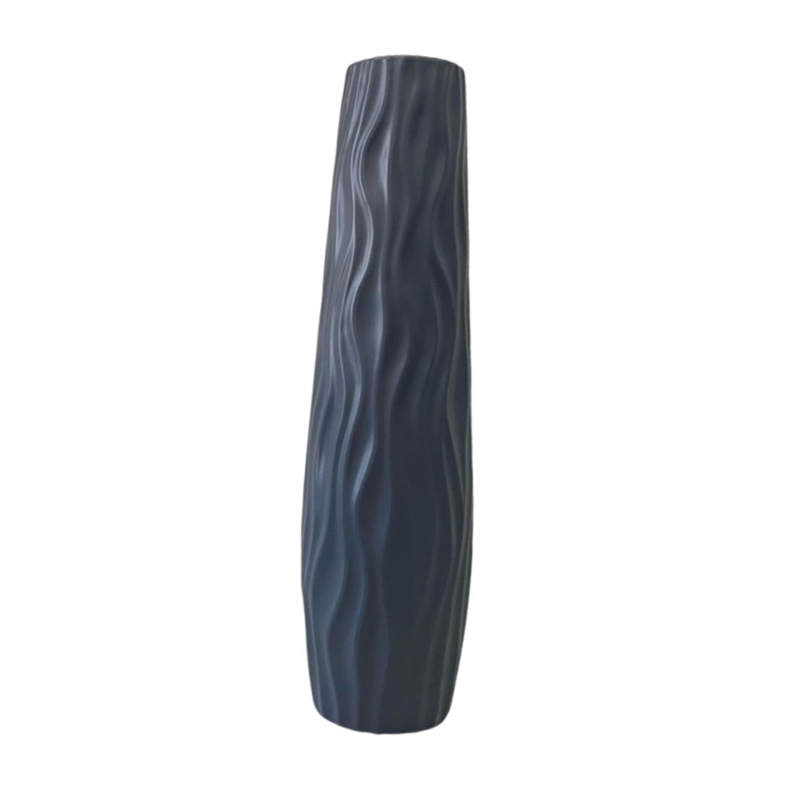 Fenteer Plastic Tall Vase floor standing extra large floor vases Large Flower Vase Modern Gift Home Decor Decorative vases for Bedroom Dining Room Living Room Corner Office, (Style A,Gray-L) โ image 1