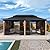 PURPLE LEAF 12' X 20' Sunroom Patio Hardtop Gazebo Double Top Galvanized Steel Roof Outdoor Screen House Aluminum Solarium Backyard Sun Room