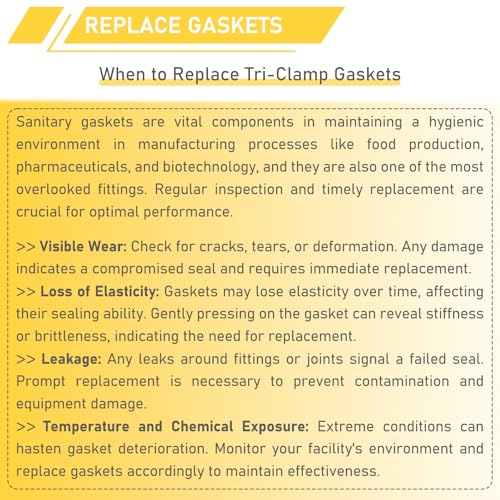 Image of 100PCS 2 Inch Tri Clamp Silicone Gaskets for 2 inch Tri-Clamp Sanitary Fittings TC O-Ring Seal Gasket