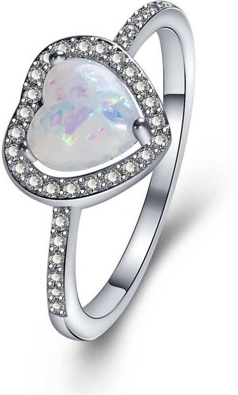 myki Supreme luster Sizziling Heart Shaped Mother Of Pearl Finishing American Diamond Ring For Women & Girls-picture-53