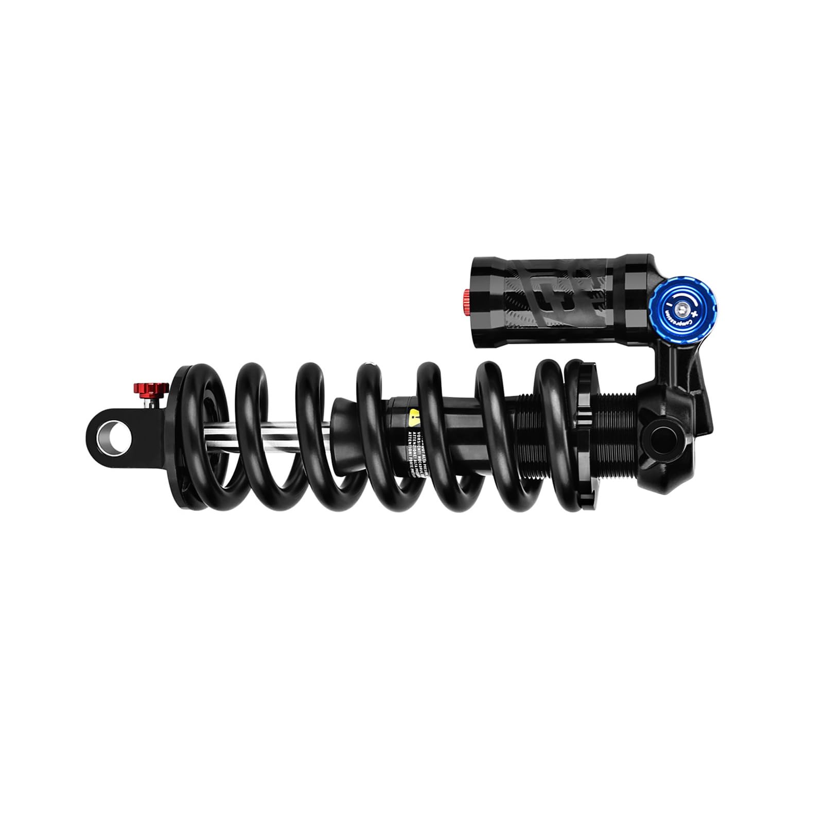 Generic Regulowany Tylny Amortyzator Roweru Górskiego 550LBS Sprężyna śrubowa do Wyścigów Zjazdowych, Lekki Korpus ze Stopu Aluminium (Tuleja 205MM 550LB 54x24)