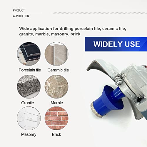 Shdiatool Diamond Core Drill Bits 4/5Inch Hole Saw For Tile Porcelain For Bevelling Chamfer Marble Ceramic Granite For 5/8"-11 Angle Grinder 20Mm #TOP4