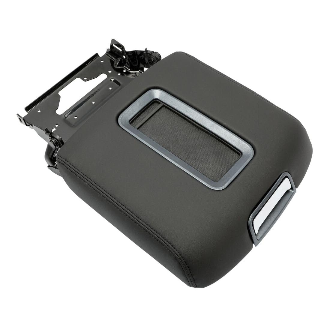 GUOHOQIX Leather Center Console Armrest Lid for Chevy for Suburban 15-19 for Tahoe 15-19 for Silverado 1500/2500/2500HD/3500HD 14-18 for Silverado 3500 15 17-18 (Black,Artificial Leather) 1pc