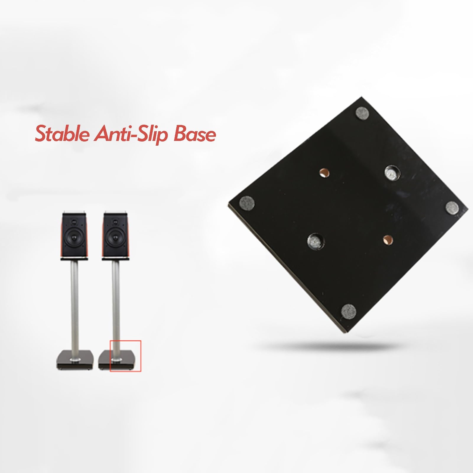 Supporti per diffusori ， Surround Sound universale da pavimento in metallo