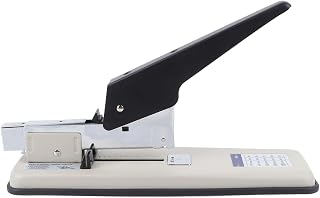 100 Sheet Heavy Duty Stapler, High Capacity Saving Effort Rustproof Commercial Desktop Stapler for Offices with Stainless Steel Ergonomic Design, Suitable for Schools