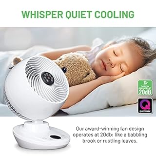 Meaco MeacoFan 650 Air Circulator, Cooling Fan - Low Energy, Small, Silent Desk Fan for Bedrooms, Desktops and Offices, Oscillating, Portable, Remote Controlled