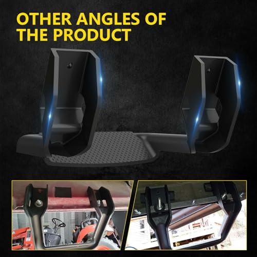 Globled Universal Steps for Truck Running Boards 3.54 Inch Nerf Bars Aluminum Alloy Tailgate Step Running Boards Compatible with Dodge Ram 1500 Silverado 1500 F150 F250 Truck Accessories-4pcs by GLOBLED - Image 7