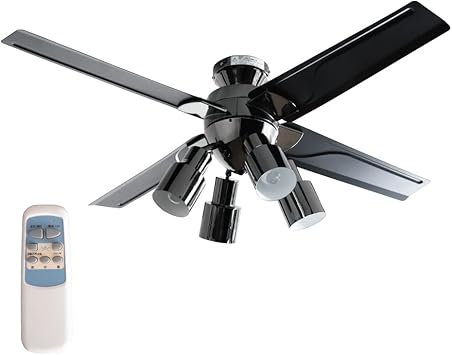 Amazon Ventota シーリングファンライト 本体のみ おしゃれ カッコイイ リモコン付 ファン付き照明 天井ファン 軽量 Acero Vo Ventota シーリングファンライト