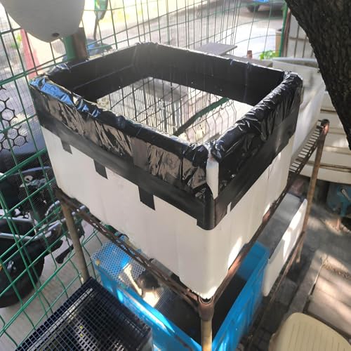 Bâche de bassin à poissons robuste en caoutchouc pour jardin