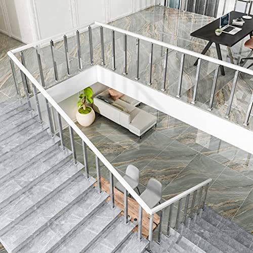 Rampes d'escalier en acier inoxydable avec balustres pour rénovation maison