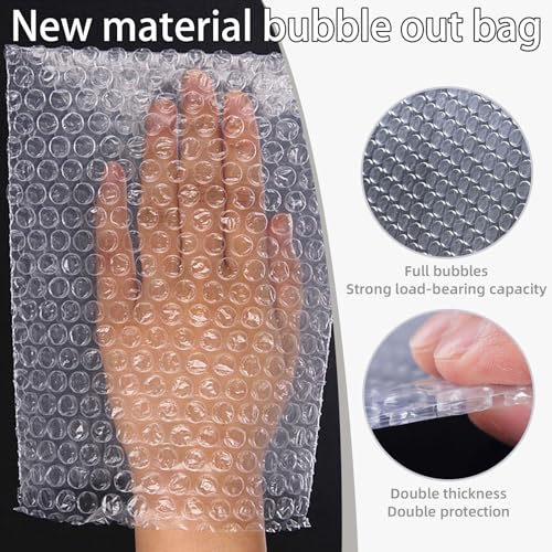 High-Pq HPQBWR20P14X18 14''X18'' Large Bubble Out Bags, 20Pcs Clear Bubble Pouch Wrap thumb #3