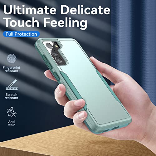 Warsia for Galaxy S21 FE 5G Case,with Screen Protector [Military Grade Drop Tested] Heavy-Duty Tough Rugged Shockproof Protective Case for Samsung Galaxy S21 FE 5G, Green by Warsia - Used condition - Image 5