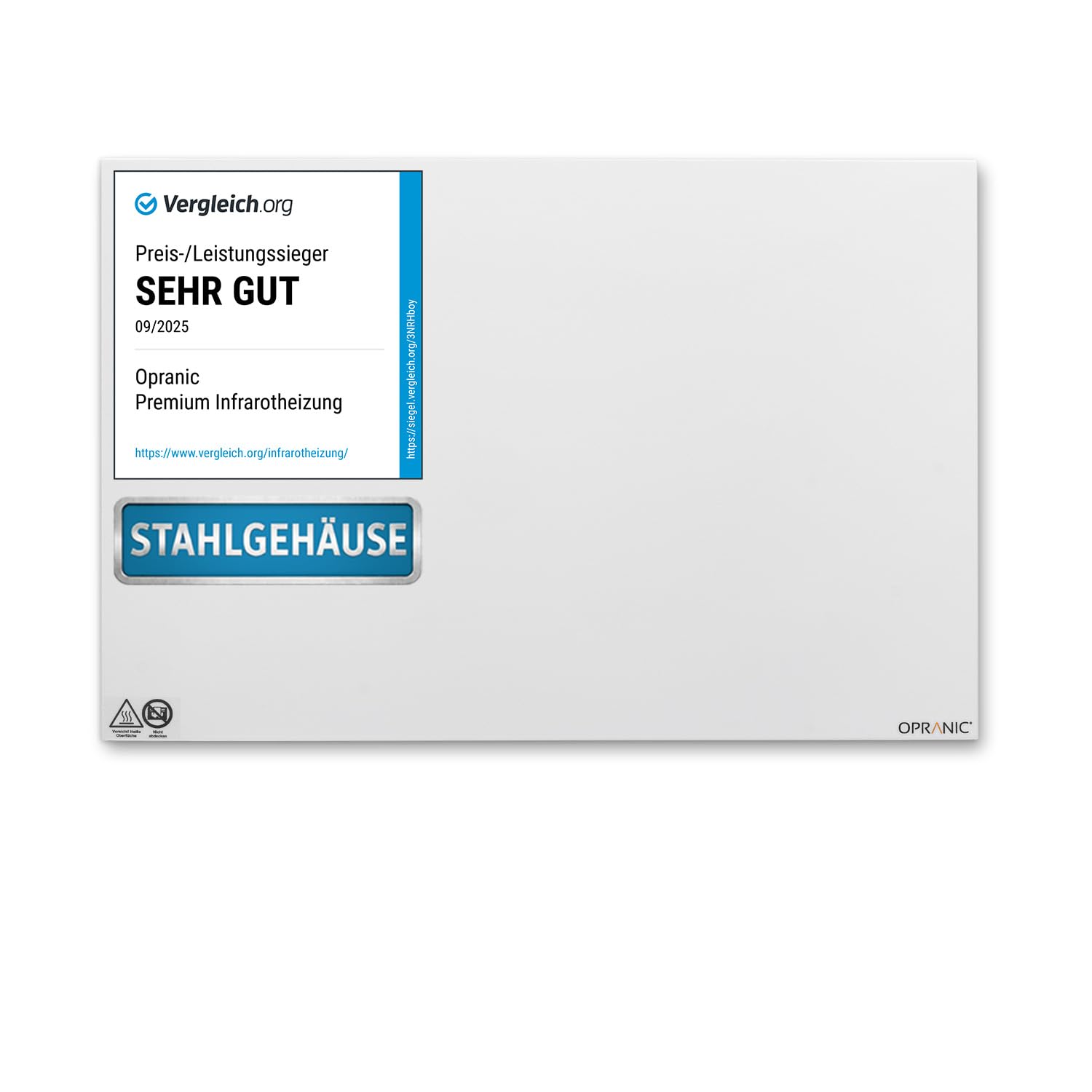 P5 Premium Infrarotheizung | 5 Jahre Garantie | Infrarot Wandheizung, Infrarotheizung Deckenmontage, Standgerät, Mobile Heizung (Weiß 900 Watt) (Wand/Decke Montage, 700 Watt)