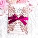 FEIYI 25 Pieces Laser Cut Wedding Invitations Cards With Burgundy Color Ribbon For Birthday Baby Shower Wedding Rehearsal Dinner Invite(Rose Gold Glitter)