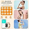 CASCHO Montre Connectée Femme avec Appel Bluetooth,1.85" HD Smartwatch Femme avec Fréquence Cardiaque/Sommeil/SpO2, 120+ Modes Sportifs, IP68 Étanche Fitness Tracker, Montre pour Android iOS Or Rose