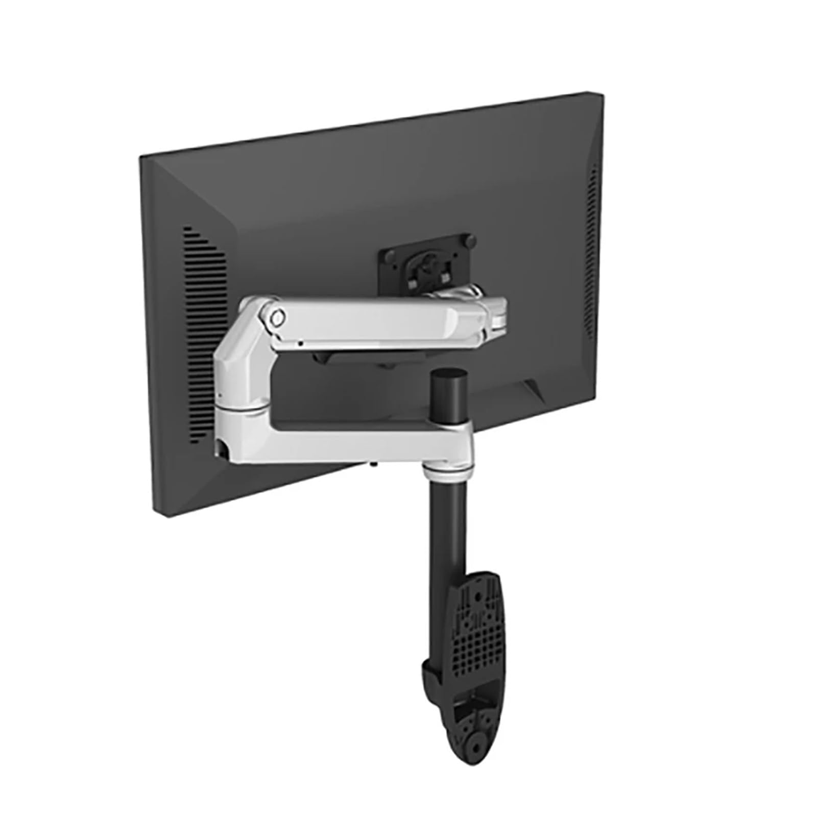 V62W-450 - Braccio per monitor da parete Full Motion con staffa a molla in alluminio regolabile per schermi da 17"-32", asta da 450 cm, design ergonomico per uso domestico e ufficio
