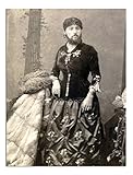 JP London Solvent Free Art Print PAP2317 Ready to Frame Poster Bearded Lady Freak Show Carnival Vintage at 24' h by 18' w