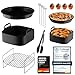 Produktbild UNBOX 13-teiliges Heißluftfritteuse Zubehör für Philips 6,2L NA230, COSORI Turbo Tower Pro Smart - Airfryer Zubehör für COSORI Turboblaze Zubehör 6L, 6,2L, 6,4L, Russell Hobbs 8L - BPA-frei