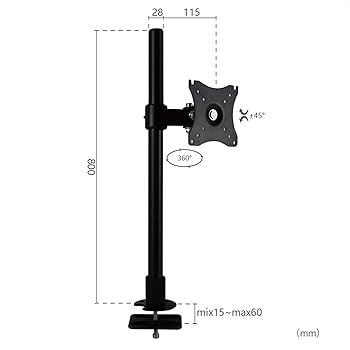 Amazon.co.jp : シングルアームモニターマウントホルダー用