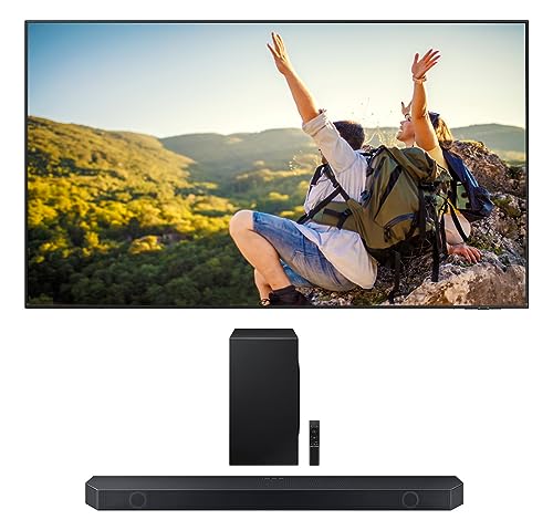 SAMSUNG QN32Q60CAFXZA 32 Inch QLED 4K Quantum HDR Smart TV with a HW-Q900C 7.1.2ch Soundbar and Subwoofer with Dolby Atmos (2023)