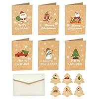 30 Weihnachtskarten Mit Umschlägen - Boho Design Klappkarten A6