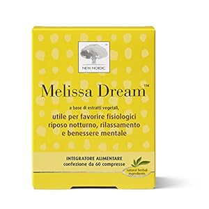 Melissa Dream Integratore Alimentare per il Sonno e il Rilassamento – 60 Compresse