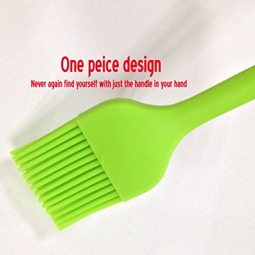 Silicone Spatulas And Basting Brush 3Pcs Set. Essential Kitchen Utensils For All Cooking, Baking, Decorating & Grilling. #TOP1