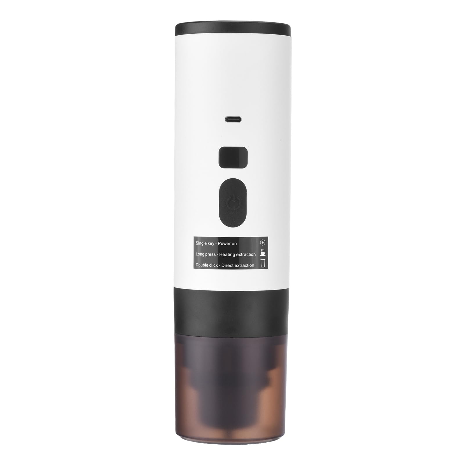 Macchina per caffè Portatile, Macchina per caffè 3 in 1 per Macinato e Capsule Grandi e Piccole con Display Digitale per Estrazione Ad Alta Pressione da 15 Bar per