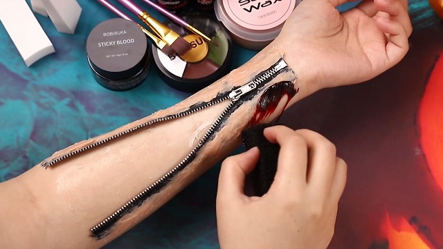 Sangue Finto BOBISUKA Halloween Lavabile 3 Pz: 1 Plasma Coagulato+1 Spray Di +1 Gocciolante Sicuro Per Carnevali, Film, Teatro, Scherzi, Ferite Simulate Tatuaggi Sangue Halloween