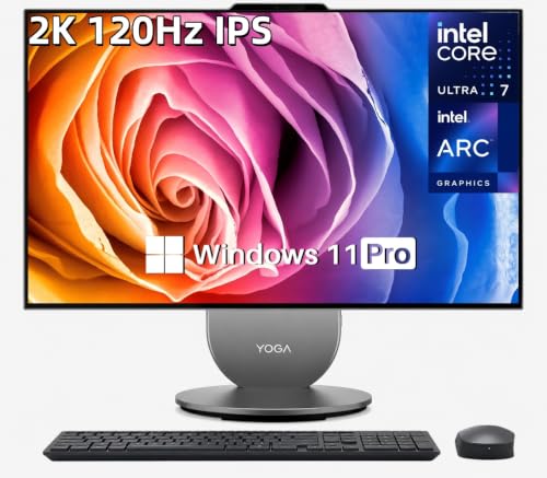 Image of Lenovo Yoga All in one Desktop PC 2K QHD IPS Display Intel Ultra 7 255H