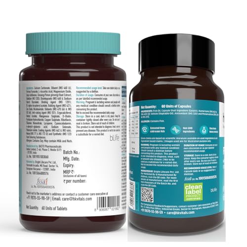 HealthKart hk vitals Fish Oil Omega 3 Capsule 1000mg, (60 Capsules) & Multivitamin For Women (60 Tablets) Combo Pack - Image 2