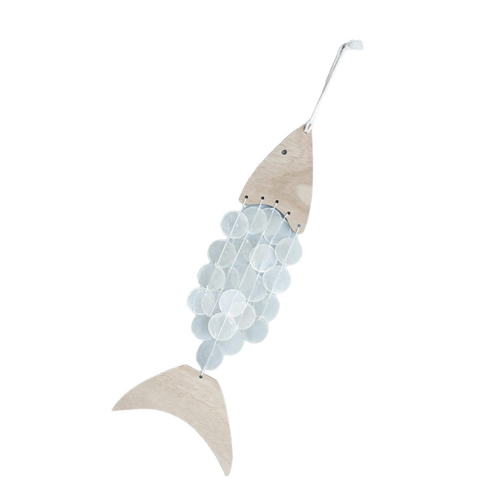 Wood Wall Decor Accent with Marine Theme and Translucent Disc Detail for Bedroom Living Room Entryway Display Piece Marine Wall Decor Coastal Accent Wood Ornament Indoor Room Beach Themed Home Disc