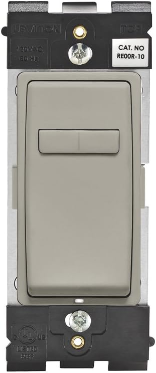 Leviton Renu Dimmer Switch Companion for Multi-Location Dimming, RE00R-WS, Wood Smoke