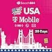 Produktbild BeachSIM Prepaid USA SIM Karte 20 Tage. Unbegrenztes 5G-Datenvolumen, Anrufe und SMS. T-Mobile-Netz. Einfaches Aufladen. Schnelle Aktivierung. Kompatibel mit iOS und Android.