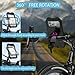 HMZXIN Motorbike Phone Holder Waterproof with USB Sockets - 360° Rotatable Adjustable Bike Phone Mount with Fully Enclosed Design, Access for 4-7