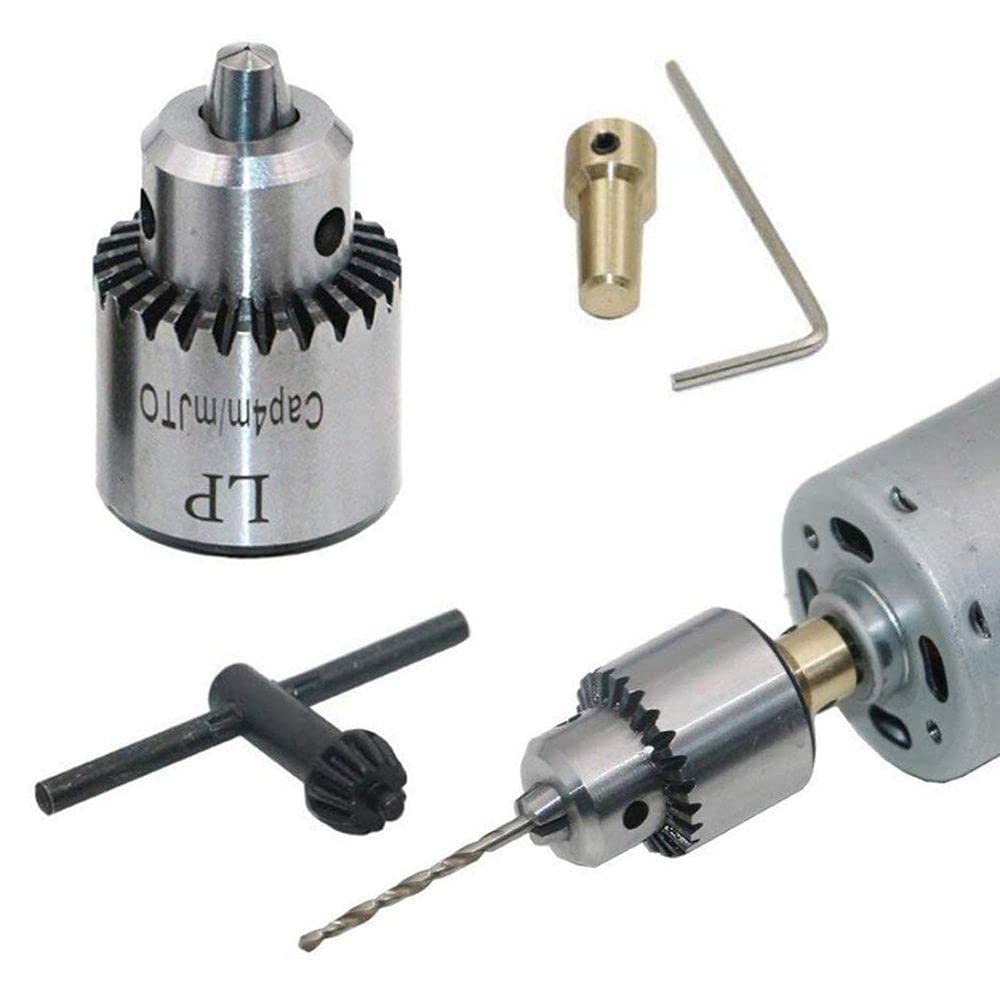Diy Crafts 10181-4 Mm Electric Drill Chuck and Twist Drills Set Chuck, Key, Brass Connector, Twist Drills Set, # 1, Pack of 4 Items, Multicolor (B07ZLNWYYW) Amazon Price History, Amazon Price Tracker
